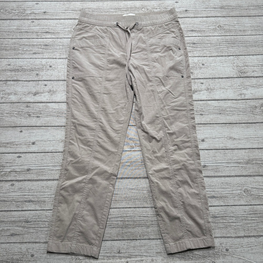 Street One Pants Womens 40x28 Khaki Beige Corduroy Baggy Fit Utility Style Bonny